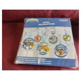 Skylanders swirl decorations. 6-12 pc packs