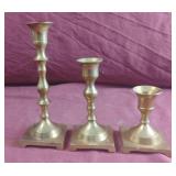Brass candlesticks