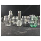 Assorted vintage glass apothecary jars
