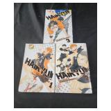 volumes 1-3 Haikyu!! manga series by Haruichi