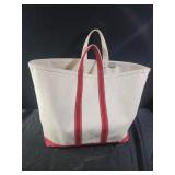 21x15 large LL BEAN CANVAS TOTE VINTAGE