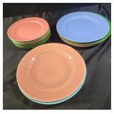 Colorful plates Harlequin Homer Laughlin