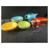 vintage Harlequin Red Gravy Boat,Harlequin Homer