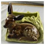 Vintage Shawnee Deer Ceramic Planter