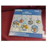 Skylanders swirl decorations. 6-12 pc packs