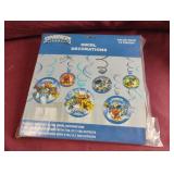 Skylanders swirl decorations. 6-12 pc packs