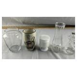 Lot of Various Vases, Jars, Decanter