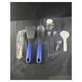 Utensils, fondue sticks, stirrer spoons
