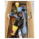 Box Lot of Various Kitchen Tools