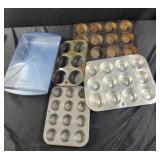 Cupcake pans and covered cake pan