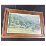 Framed Photo of Mountain Homestead in NC