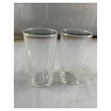 2 Libbey Duratuff Drinking Glasses
