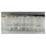 Lot of 10 Vintage Drinking Glasses
