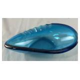 Ice Blue Mid Century Ashtray