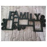 28x13 plastic family wall decor