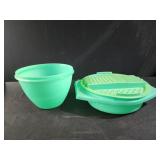 vintage Tupperware "Handy Grater" and bowl