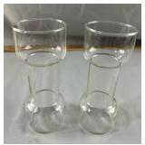 2 Vintage Pyrex Un-Candles