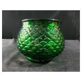 Vintage E.O. Brody Co. Emerald Green Glass FISH