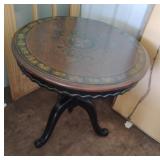Vintage pedestal table 30 x 28.5
