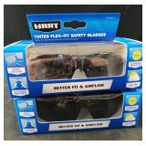 2 pair Hart tinted flex fit safety glasses