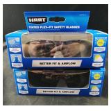 2 pair Hart tinted flex fit safety glasses