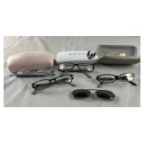 Lot of Nine West Eye Glasses with Cases