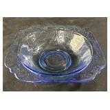 Federal Glass Blue Madrid Short Compote