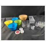 Plastic bowls, Vintage Castor Cruet Condiment Set