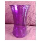 Purple glass vase