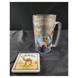 Camel Joe collectible mug and tin box