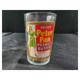 vintage Peter Pan Peanut Butter glass tumbler