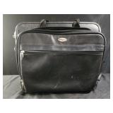 Targus laptop bag black leather
