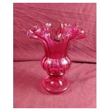 Vintage Fenton 1553 CC Country Cranberry Rib