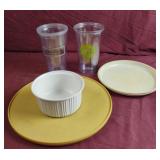 Lazy susan, plastic cups and more .....