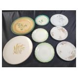 Vintage plates and saucers, royal semi porcelain