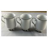 Lot of 3 Sheffield Coffee Cups