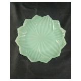 vintage Fire King Jadeite Lotus Leaf Plate