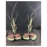 Wife Lilly Pad Floral Candle Holders