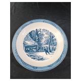 Royal China Currier & Ives "Snowy Morning" pie