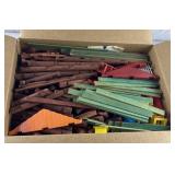 Lot of Vintage Wood Lincoln Logs