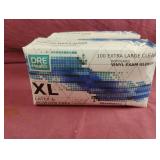 Vinyl exam gloves XL. 2-100 ct boxes.