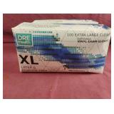 Vinyl exam gloves XL. 2-100 ct boxes.
