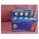 Vinyl gloves size M. 4-100 ct boxes