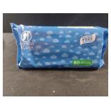 Lightly scented wipes. 2-80 ct packs