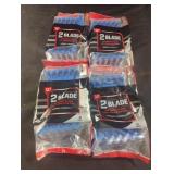 2 blade disposable razors. 4-12 ct packs