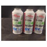R-134a PAG 46 oil charge. 3-3 oz bottles