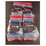 2 blade disposable razors. 4-12 ct packs