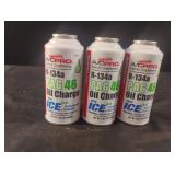 R-134a PAG 46 oil charge. 3-3 oz bottles