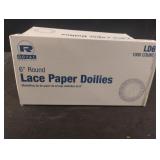 Lace paper dollies. 5-1000 ct boxes. White