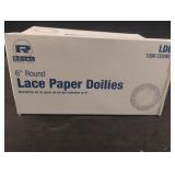 Lace paper dollies. 5-1000 ct boxes. White